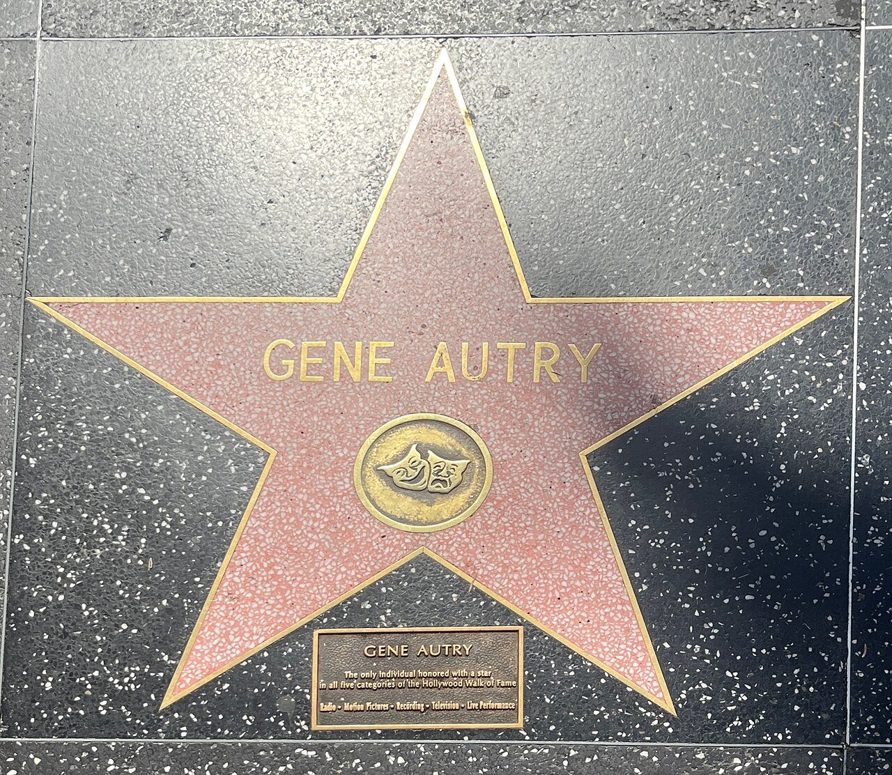 Gene Autry star (Hollywood Walk of Fame stars) July 2023.JPG